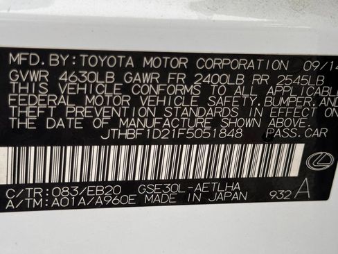 Used 2015 Lexus IS 250 w/ F-Sport Package RWD image 45