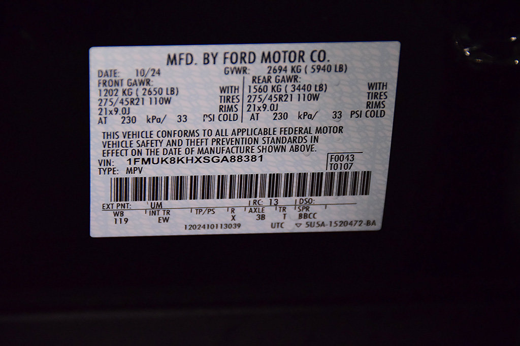 Used 2025 Ford Explorer ST-Line w/ Premium Package AWD/4WD image 15
