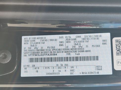 New 2026 Ford F150 XLT w/ Equipment Group 302A MID image 12