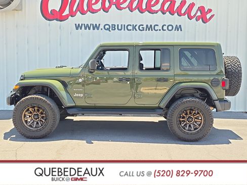 Used 2021 Jeep Wrangler Unlimited Sahara w/ Uconnect 4C Nav & Sound Group AWD/4WD image 4