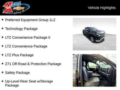 Used 2023 Chevrolet Silverado 1500 LTZ w/ Technology Package AWD/4WD image 2