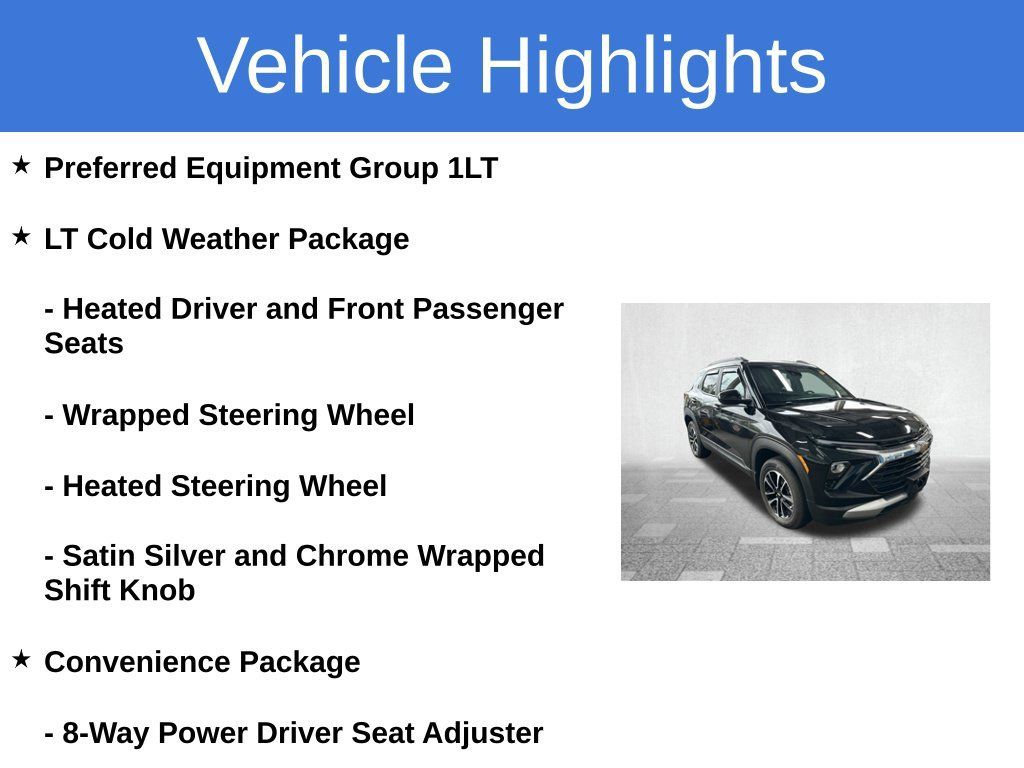 Used 2025 Chevrolet TrailBlazer LT w/ Convenience Package AWD/4WD image 3