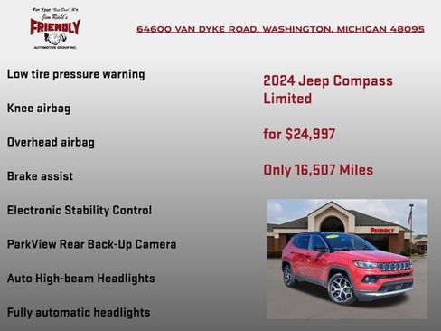 Used 2024 Jeep Compass Limited AWD/4WD image 20