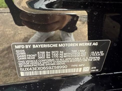 Used 2025 BMW X6 M60i w/ Dynamic Handling Package AWD/4WD image 35