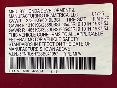 Used 2025 Honda Odyssey Sport-L image 77