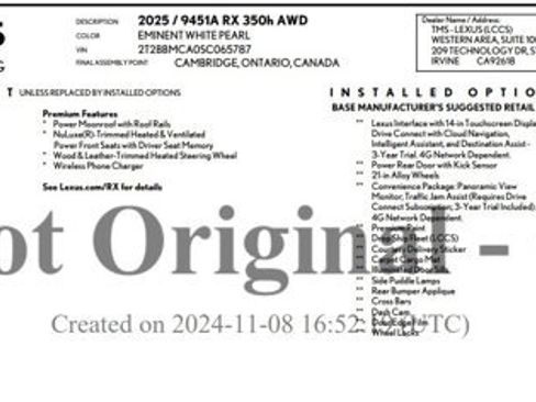 Used 2025 Lexus RX 350h image 3