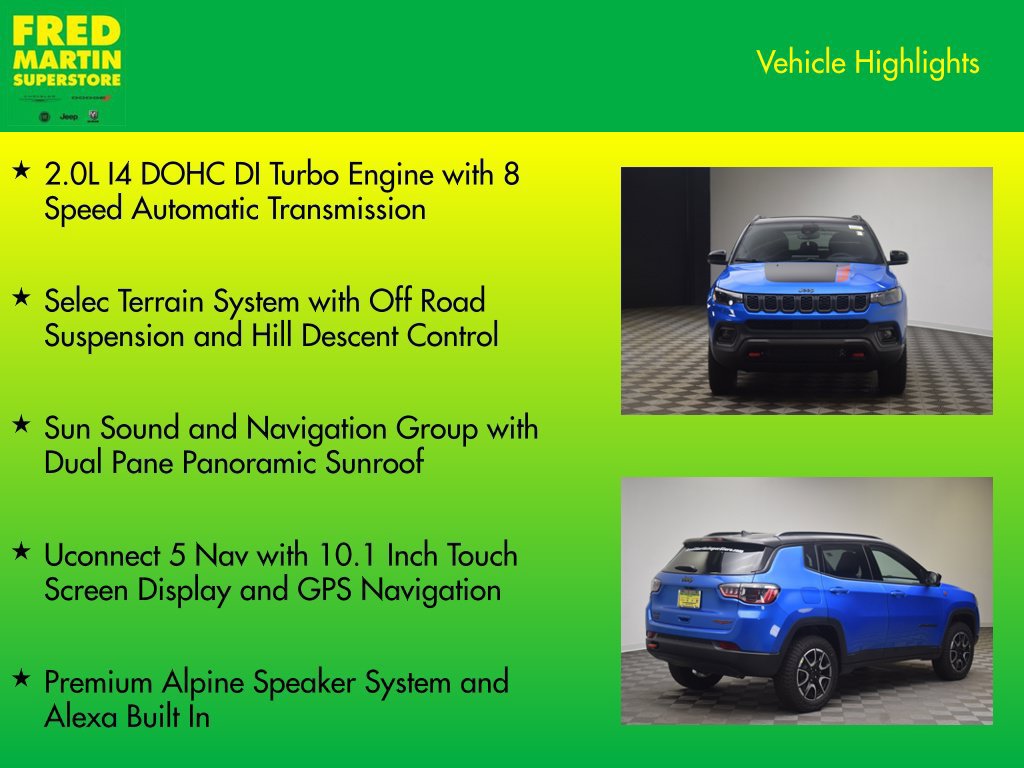 New 2026 Jeep Compass Trailhawk w/ Sun, Sound & Navigation Group AWD/4WD image 7