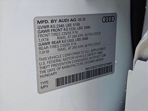 New 2025 Audi Q3 2.0T Premium w/ Convenience Package AWD/4WD image 17