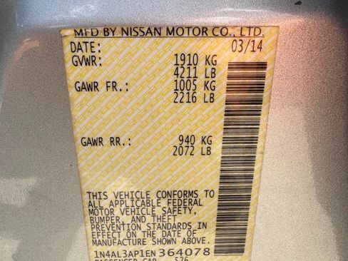 Used 2014 Nissan Altima 2.5 S w/ Display Audio Package FWD image 37