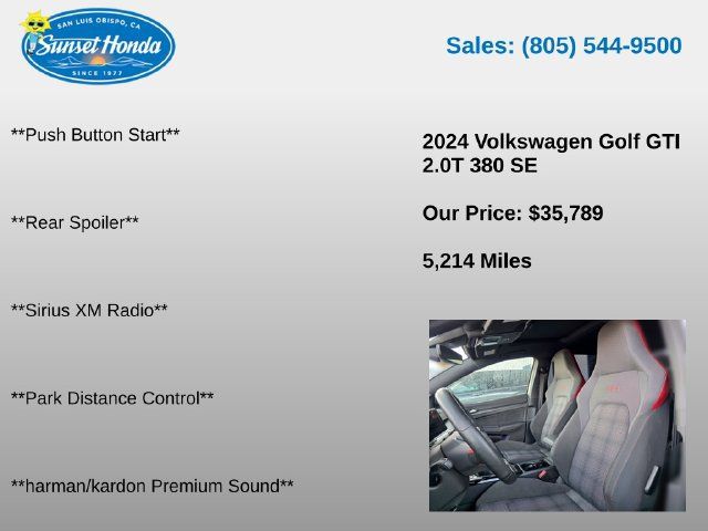 Used 2024 Volkswagen GTI SE FWD image 13