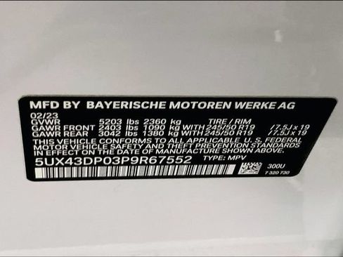 Certified 2023 BMW X3 sDrive30i w/ M Sport Package RWD image 13