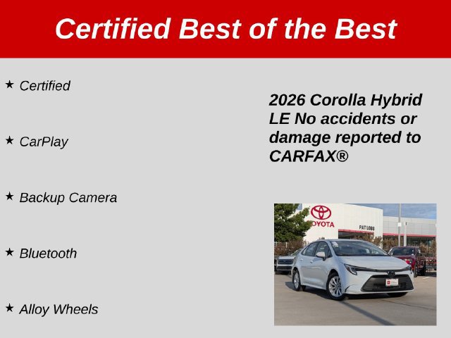Certified 2026 Toyota Corolla LE w/ LE Premium Package FWD image 37