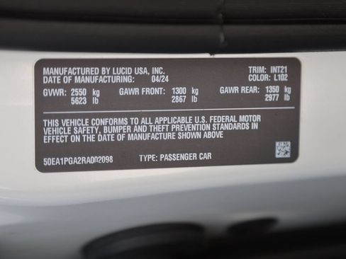 Used 2024 Lucid Air Pure RWD image 29