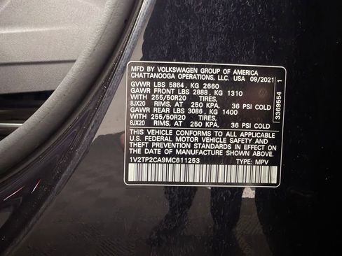 Used 2021 Volkswagen Atlas SEL Premium AWD/4WD image 18