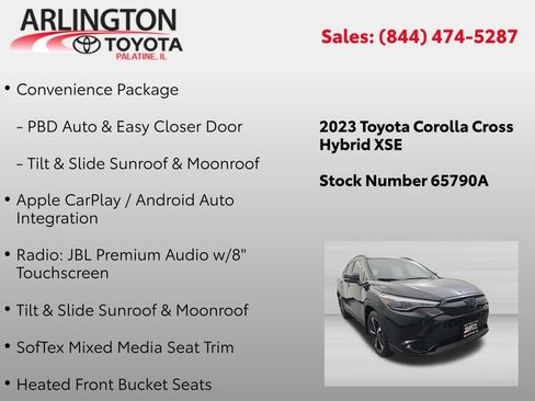 Used 2023 Toyota Corolla Cross AWD Hybrid w/ Convenience Package image 4