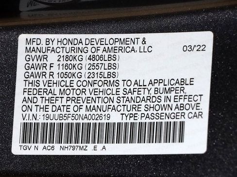 Certified 2022 Acura TLX w/ A-SPEC Pkg image 38