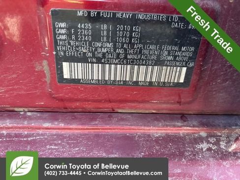 Used 2012 Subaru Legacy 2.5i Premium w/ All-Weather Pkg image 11