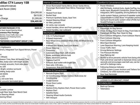 Used 2023 Cadillac CT4 Luxury w/ Cold Weather Package RWD image 6
