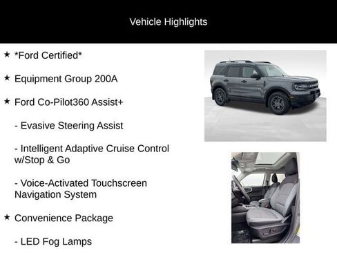 Certified 2024 Ford Bronco Sport Big Bend w/ Convenience Package image 9
