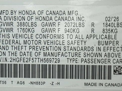 Certified 2026 Honda Civic Sport image 30