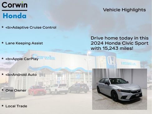 Used 2024 Honda Civic Sport image 6