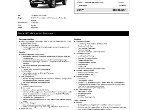 Used 2021 GMC Sierra 2500 Denali w/ Denali Ultimate Package image 64