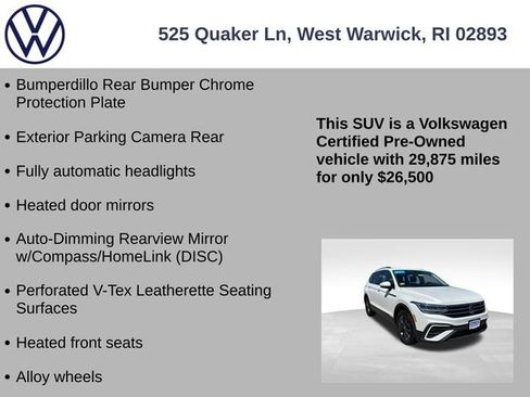 Certified 2023 Volkswagen Tiguan SE w/ Panoramic Sunroof Package AWD/4WD image 13