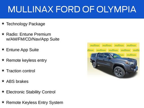 Used 2018 Toyota Tacoma TRD Sport w/ Technology Package AWD/4WD image 17