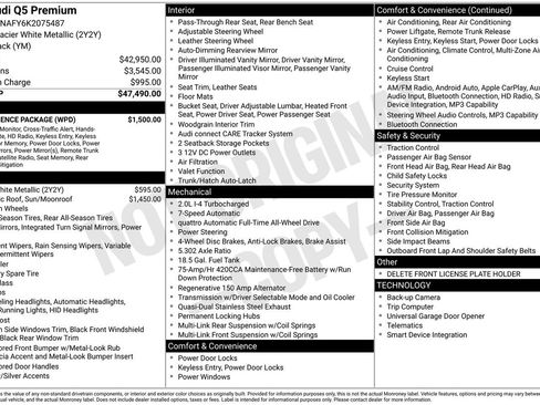 Used 2019 Audi Q5 2.0T Premium w/ Convenience Package image 8