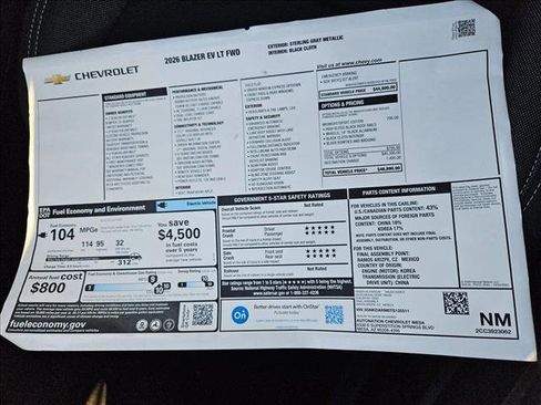 New 2026 Chevrolet Blazer EV LT w/ Midnight/Sport Edition FWD image 17