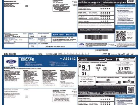 Used 2025 Ford Escape Platinum AWD/4WD image 1