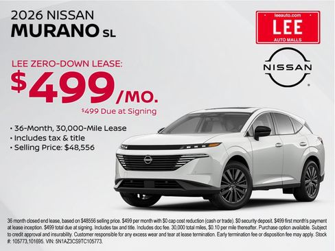 New 2026 Nissan Murano SL AWD/4WD image 4
