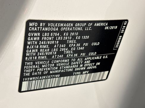 Used 2019 Volkswagen Atlas SE image 19