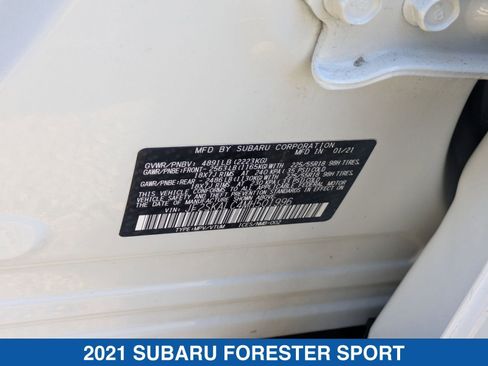 Certified 2021 Subaru Forester Sport image 38