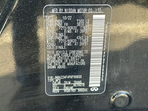 Used 2023 INFINITI QX80 Luxe w/ Cargo Package image 30