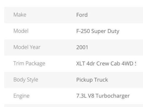 Used 2001 Ford F250 XLT AWD/4WD image 11