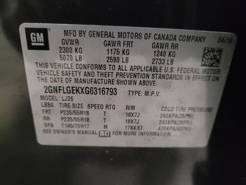 Used 2016 Chevrolet Equinox LTZ w/ Enhanced Convenience Package AWD/4WD image 33