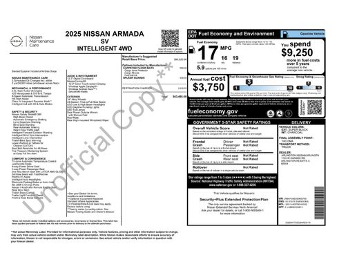 New 2025 Nissan Armada SV image 38