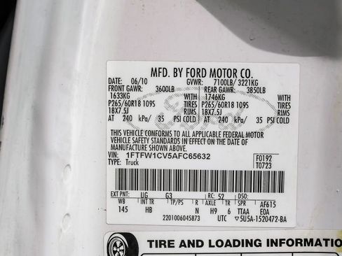 Used 2010 Ford F150 Lariat RWD image 53