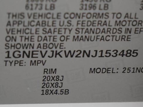 Used 2022 Chevrolet Traverse RS w/ LPO, Floor Liner Package AWD/4WD image 28