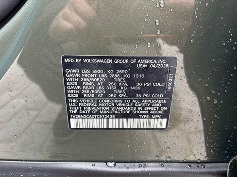 New 2026 Volkswagen Atlas SEL AWD/4WD image 24