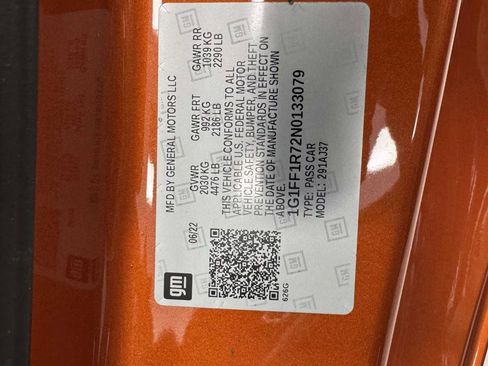 Used 2022 Chevrolet Camaro LT w/ RS Package RWD image 19