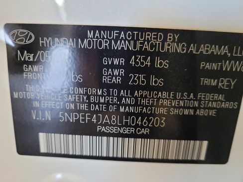 Used 2020 Hyundai Sonata SEL w/ Convenience Package FWD image 33