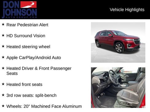 Used 2023 Chevrolet Traverse LT w/ LT Premium Package AWD/4WD image 21