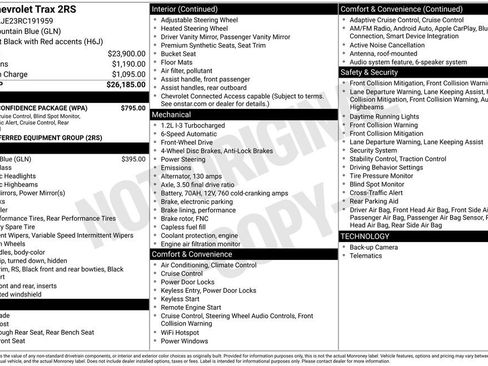 Used 2024 Chevrolet Trax RS w/ Driver Confidence Package FWD image 5