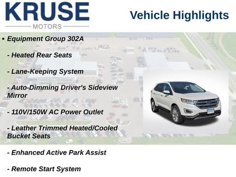 Used 2018 Ford Edge Titanium w/ Equipment Group 302A FWD image 14
