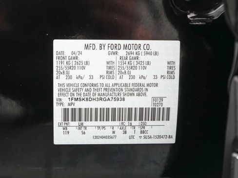 Certified 2024 Ford Explorer XLT w/ Equipment Group 202A AWD/4WD image 28
