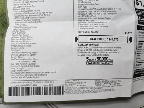 Used 2021 Jeep Cherokee Limited w/ Elite Package image 48