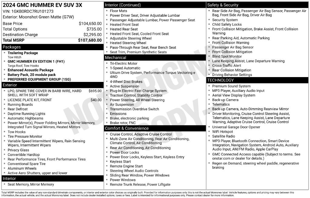 Used 2024 GMC Hummer EV 3X AWD/4WD image 5