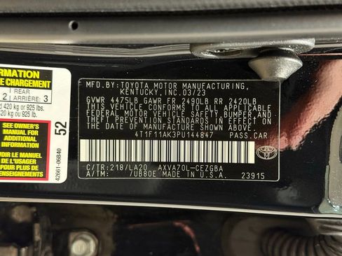 Certified 2023 Toyota Camry XLE w/ Protection Package (Q2) (TMS) image 29